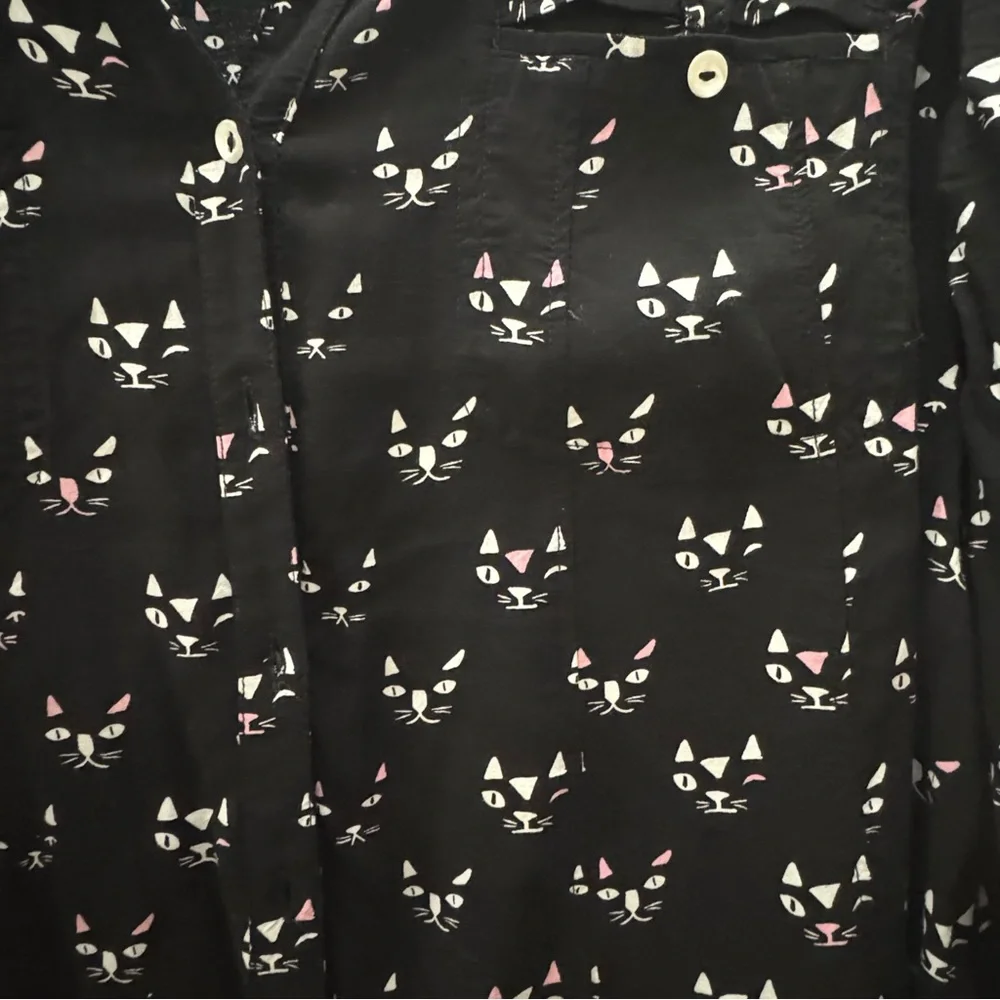 Maeve by Antropology Black Cat Print Blouse - Picture 4 of 11